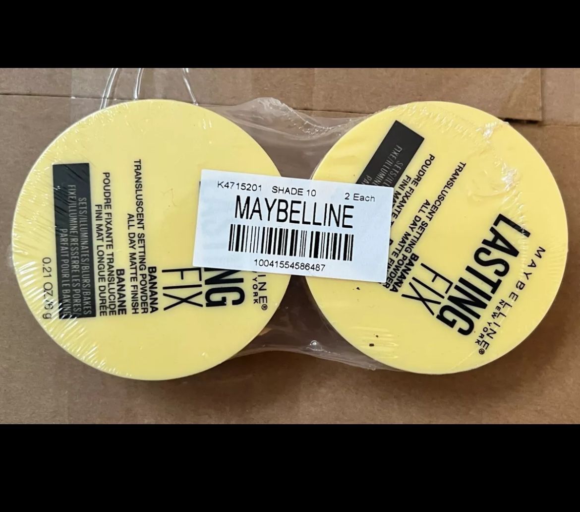 2 Pack - Maybelline New York Translucent Loose Setting Powder, Banana , 0.21 oz