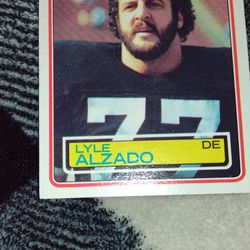Football Lyle Alzado Toppps 1983 Cash Porch Pickup Redmond 