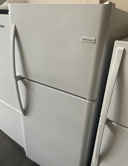 Frigidaire Top Freezer Fridge – White, Clean, Adjustable Shelves