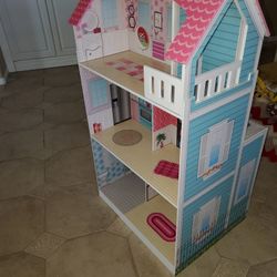 Teamson Kids Wonderland Ariel 2-in-1 Doll House and Play Kitchen