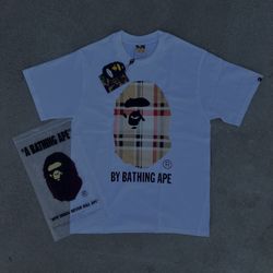 White Bape X BURBBERY T Shirt