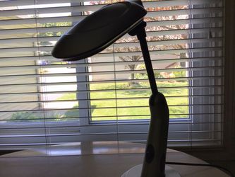 Portable Desk Lamp (Hampton Bay) silver and black