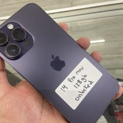 Purple 14 Pro Max Unlocked. Cash Or $50 Down W Approval 