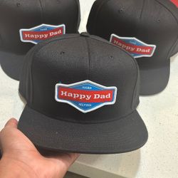 Happy Dad Black snapback hat