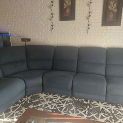Dark Blue Couch 