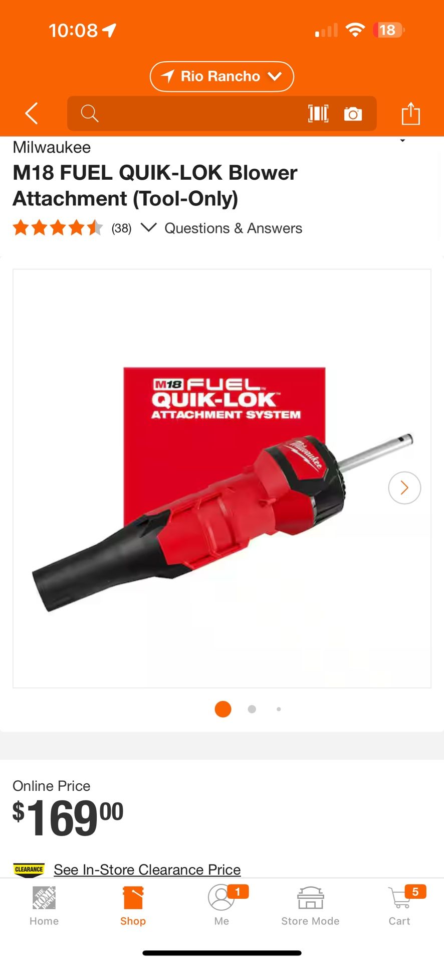 π₯ Milwaukee M18 FUEL QUIK-LOK Blower Attachment β $130 Each / 4 for $520 π₯