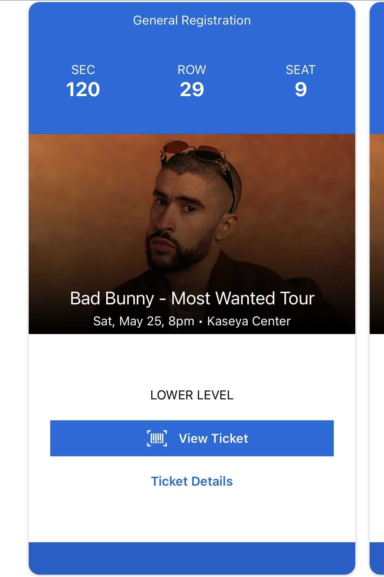 Bad Bunny Miami Kaseya Center Tickets SATURDAY 