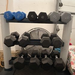 Full Dumbbell Rack 8 Pounds to 30 Pounds