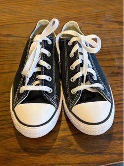 CONVERSE Chuck Taylor All Star Black Low Top Shoes size 3 us