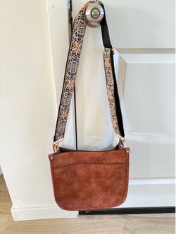Leather crossbag purse