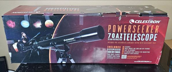 Celestron power seeker 70 az Telescope Moon Viewing and bird watching