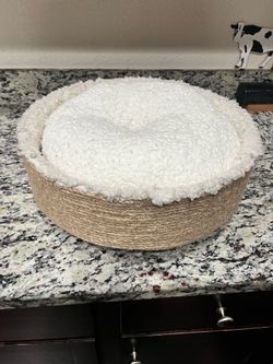 Cat bed with scratcher