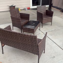 Patio Chairs And Table. 