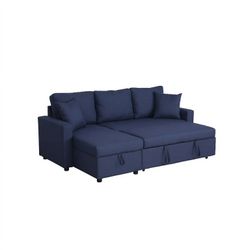 Blue L Shape Sofa Bed Brand New In Box 📦 With Storage Reversible Chaise 