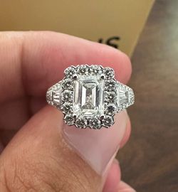Neil Lane 1 7/8 ct natural diamond engagement ring 14k