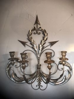 Antique wall mounted candle holder