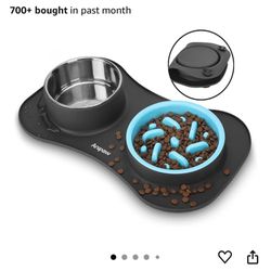 Pet Slow Feeder and Water Bowl