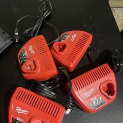 Milwaukee m12 Chargers 