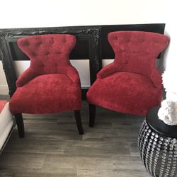 Red Side Chairs