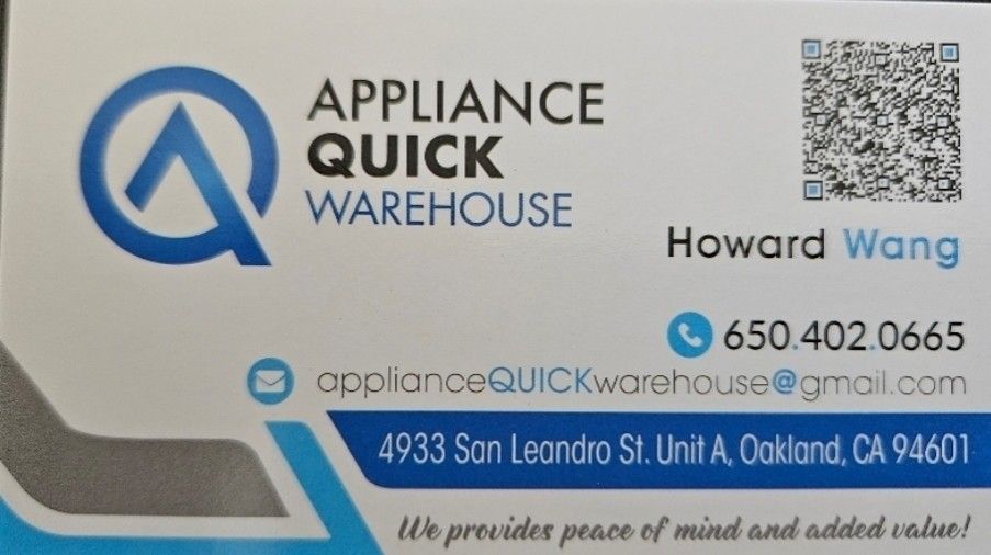 We are an appliance store that sells new and open boxes like new and never used