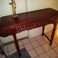 Chinese Rosewood Console Table 