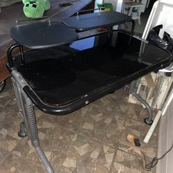 Black Glass Table