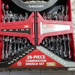 Husky 28 Piece Combination Wrench Set