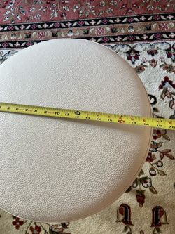 Brand new white leather stool
