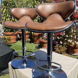 Adjustable Bar Stool Chairs (x2)