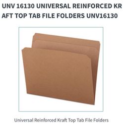 Universal Top tab file folders-1case=5boxes 