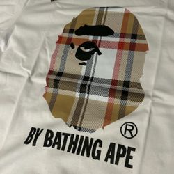 Bape White Burberry Edition