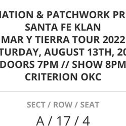 Santa Fe Klan Sold Out Concert Tickets Thumbnail