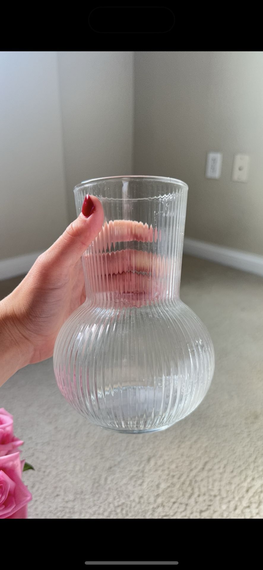 Clear Flower Vase /center Piece