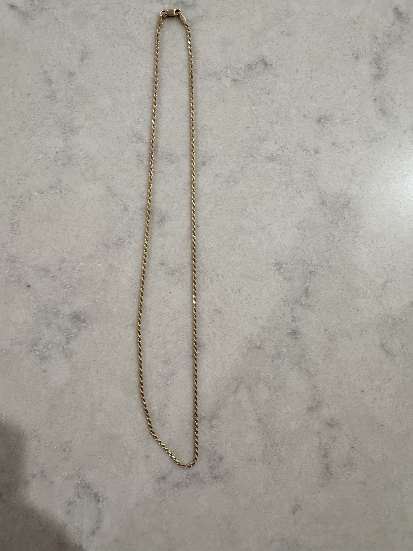 14 K Solid Gold 16” 2.5 mm chain