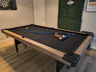 8' Back Foldable Heavy Duty Pool Table