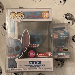 Flocked Stitch Target Exclusive Funko Pop Hot Topic Flocked Keychain 