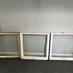 Windows Vintage 30 1/2 “ X 28”