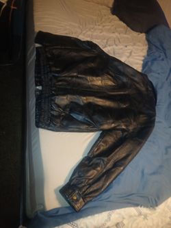 Leather jacket men's XL
