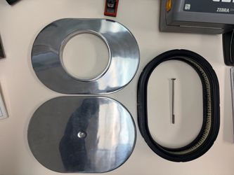 12” Oval Aluminum   Air Cleaner Assembly Kit