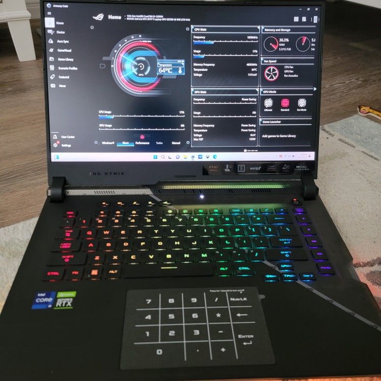 ASUS ROG Strix Scar 15 Gaming Laptop.