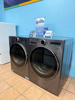 LG 5.0 Cu.Ft. Front Load Washer and 7.4 Cu.Ft. Gas Dryer (Stackable)