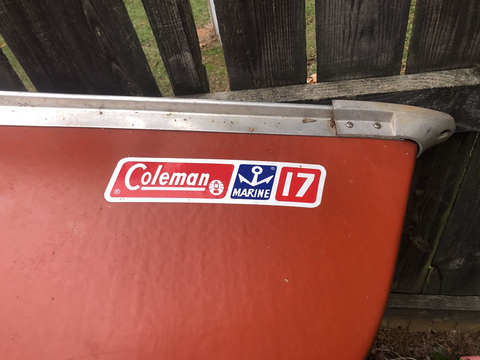 Coleman 17’ canoe