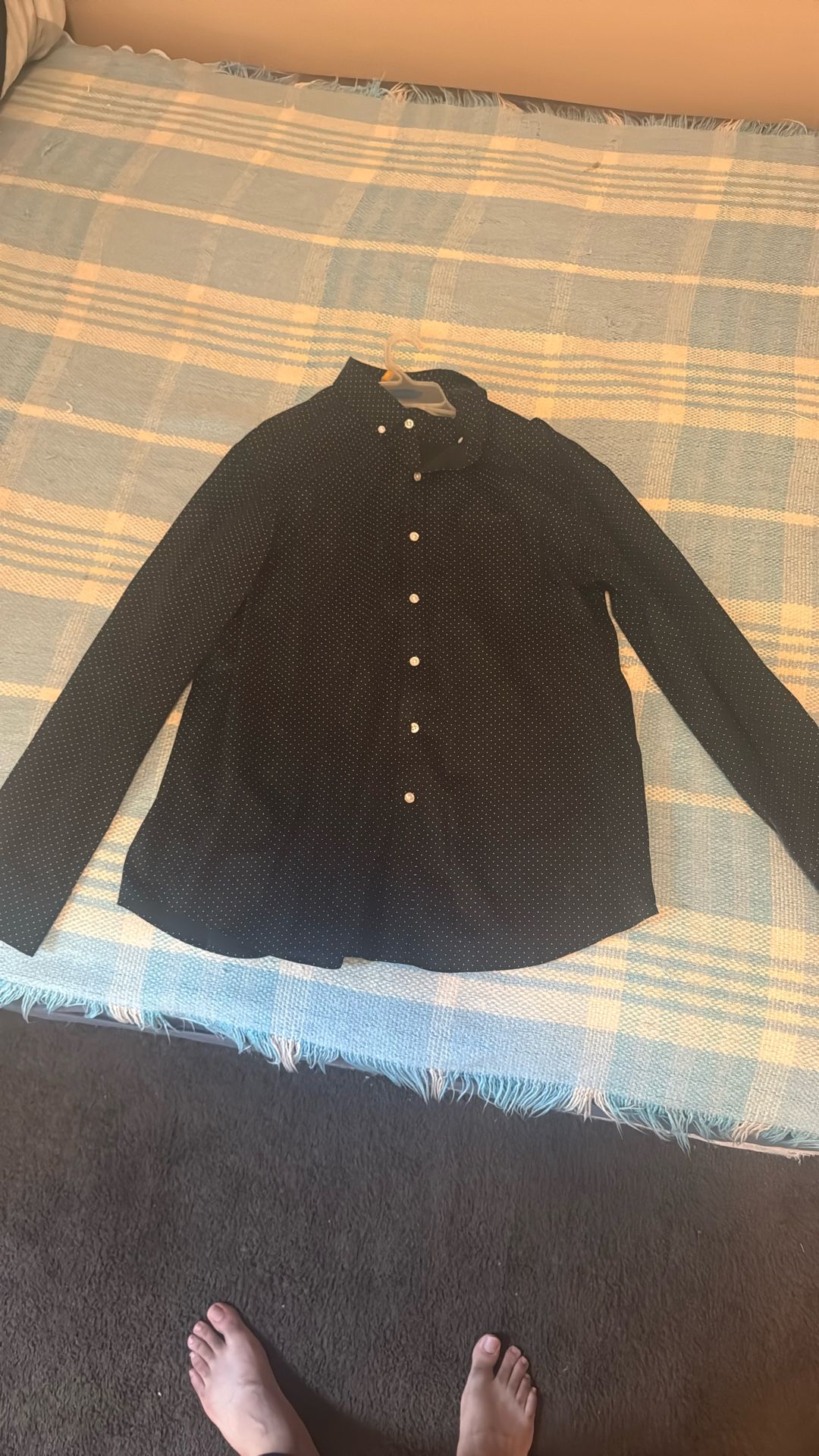 Club Room Long Sleeve Button Up Dress Shirt