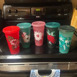 Floral Starbucks Cups 