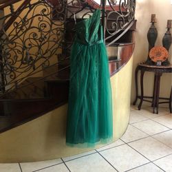 Green Halter Dress