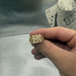 10k Large Nugget Ring