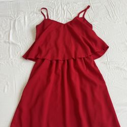 red women’s summer dress - size s
