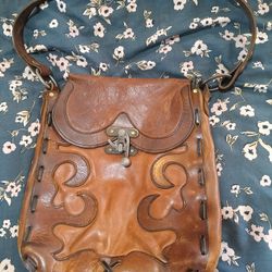 Leather Saddle Bag 