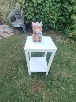 White side table