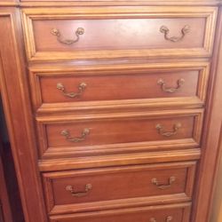 Large solid wood cowboy dresser very well built comes with hidden top drawer